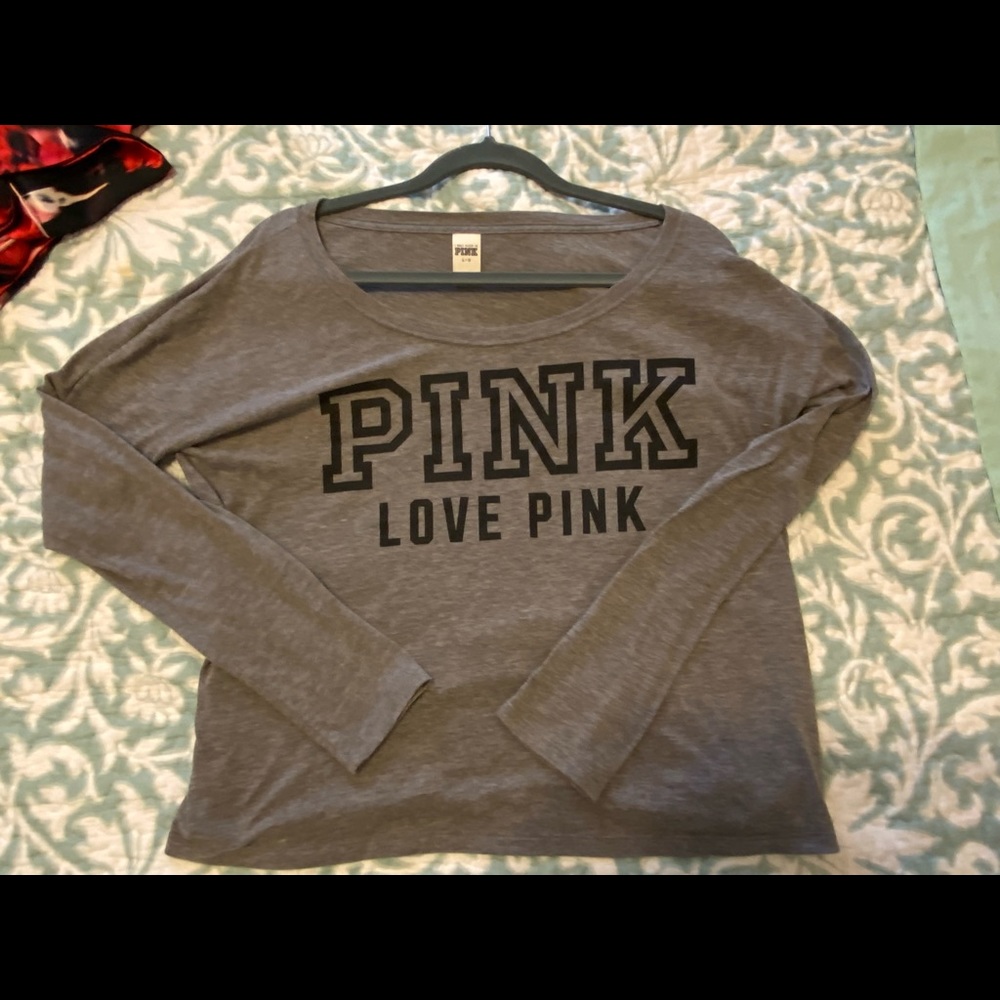 EUC Victoria Secret PINK Shirt in Gray